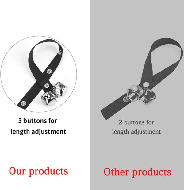 upgraded puppy bells dog doorbells for door knob